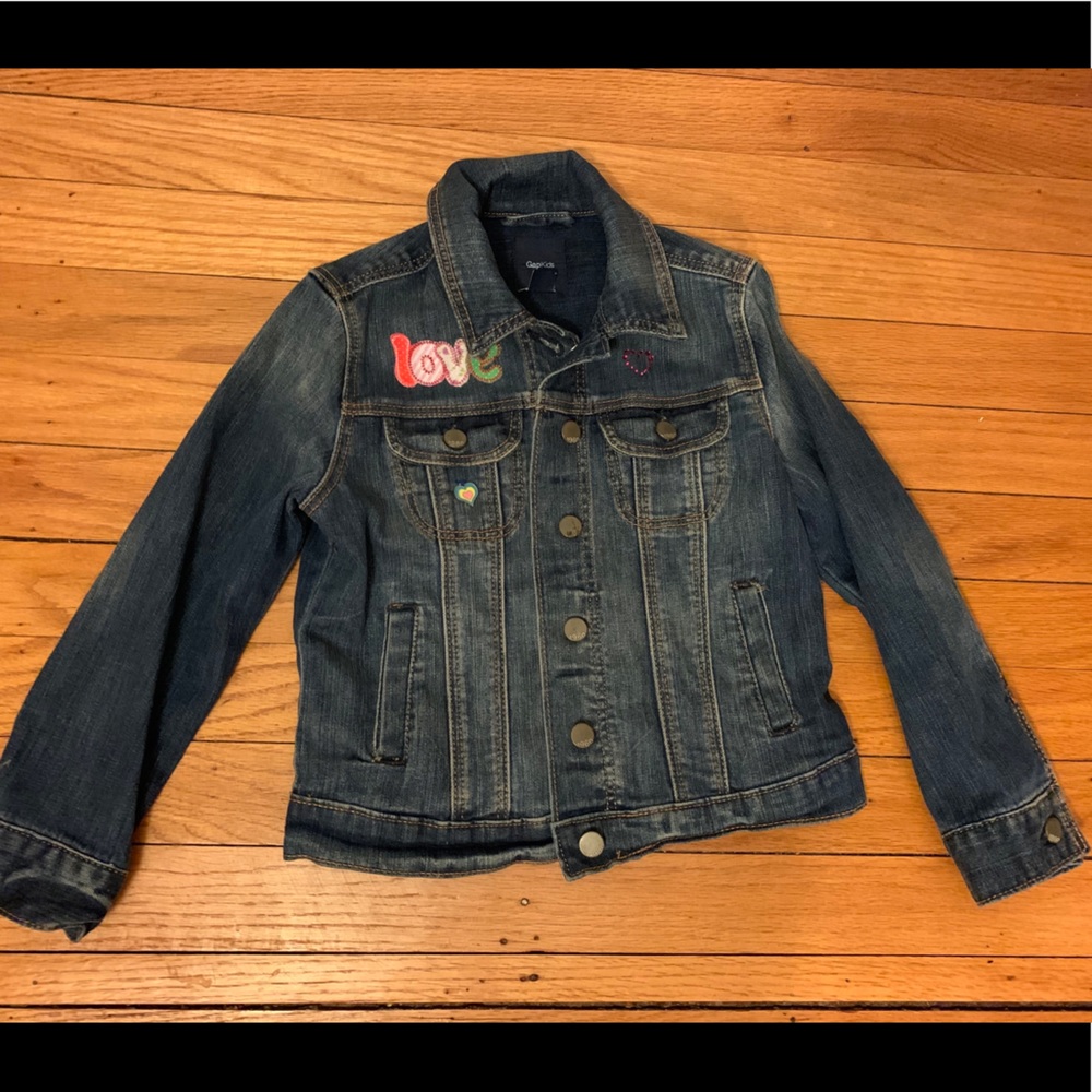 GAP Jean Jacket with added patches 6/7